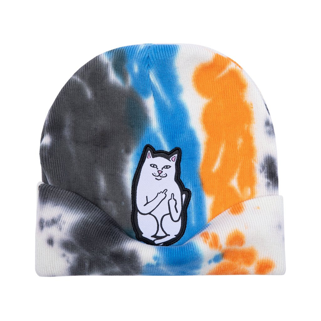 Rip N Dip Lord Nermal Beanie - Blue/Orange Tie Dye
