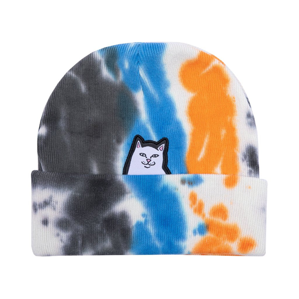 Rip N Dip Lord Nermal Beanie - Blue/Orange Tie Dye