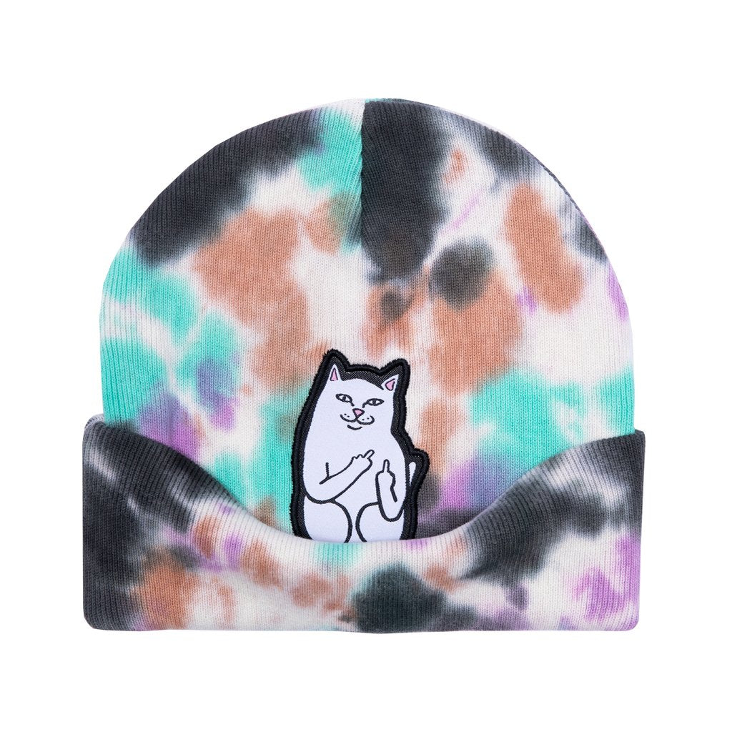 Rip N Dip Lord Nermal Beanie - Black/Mint Tie Dye