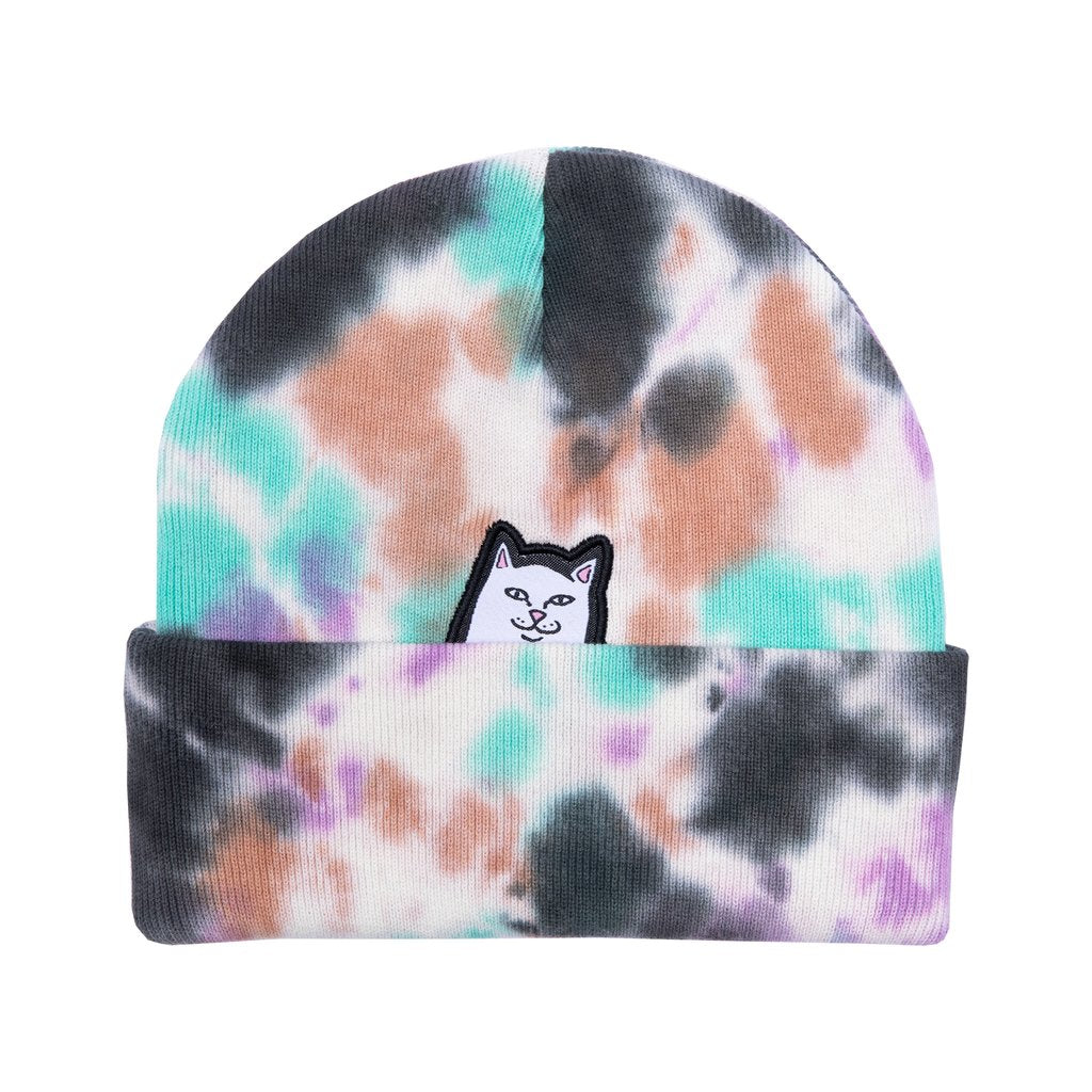 Rip N Dip Lord Nermal Beanie Black Mint Tie Dye