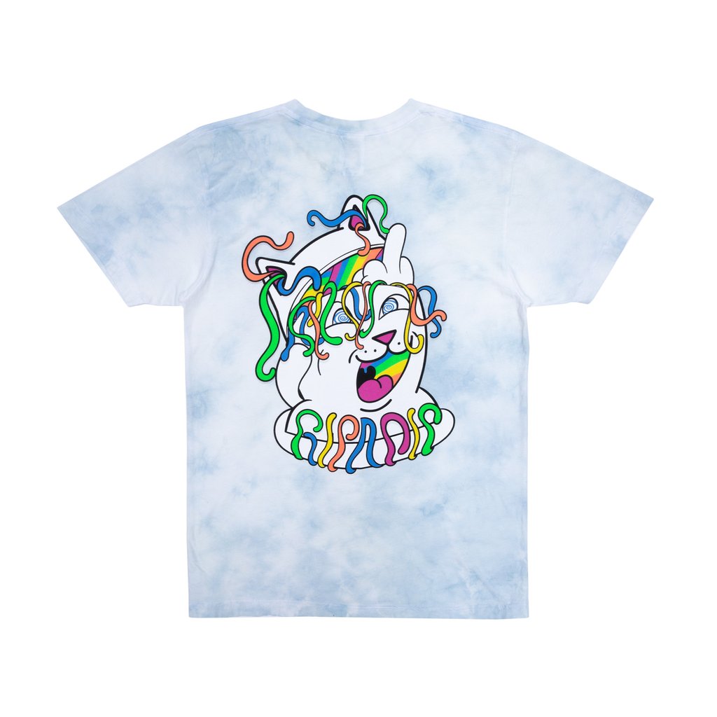 Rip N Dip Acid Playdo T-Shirt - Light Blue Cloud Wash