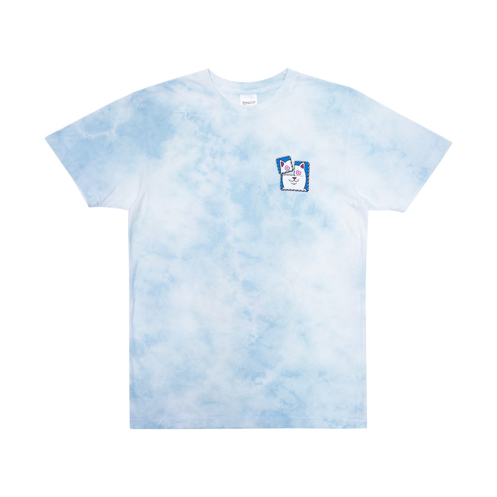 Rip N Dip Acid Playdo T-Shirt - Light Blue Cloud Wash