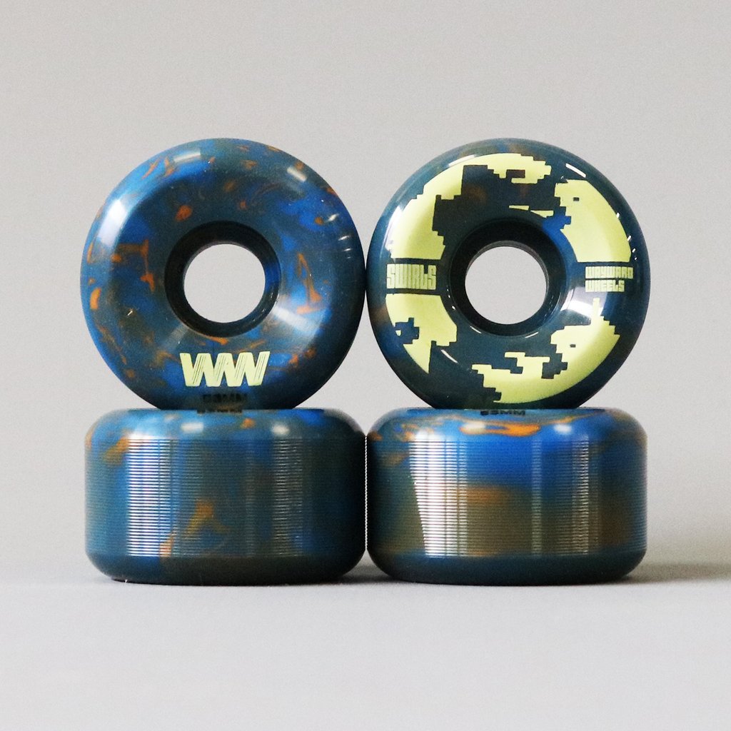Wayward Wheels Swirls Skateboard Wheels - 53mm 83b Duro