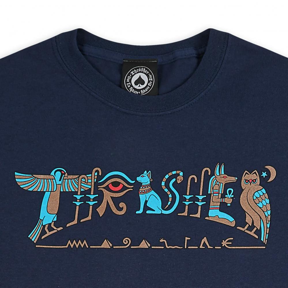 Thrasher Hieroglyphic T-Shirt - Navy