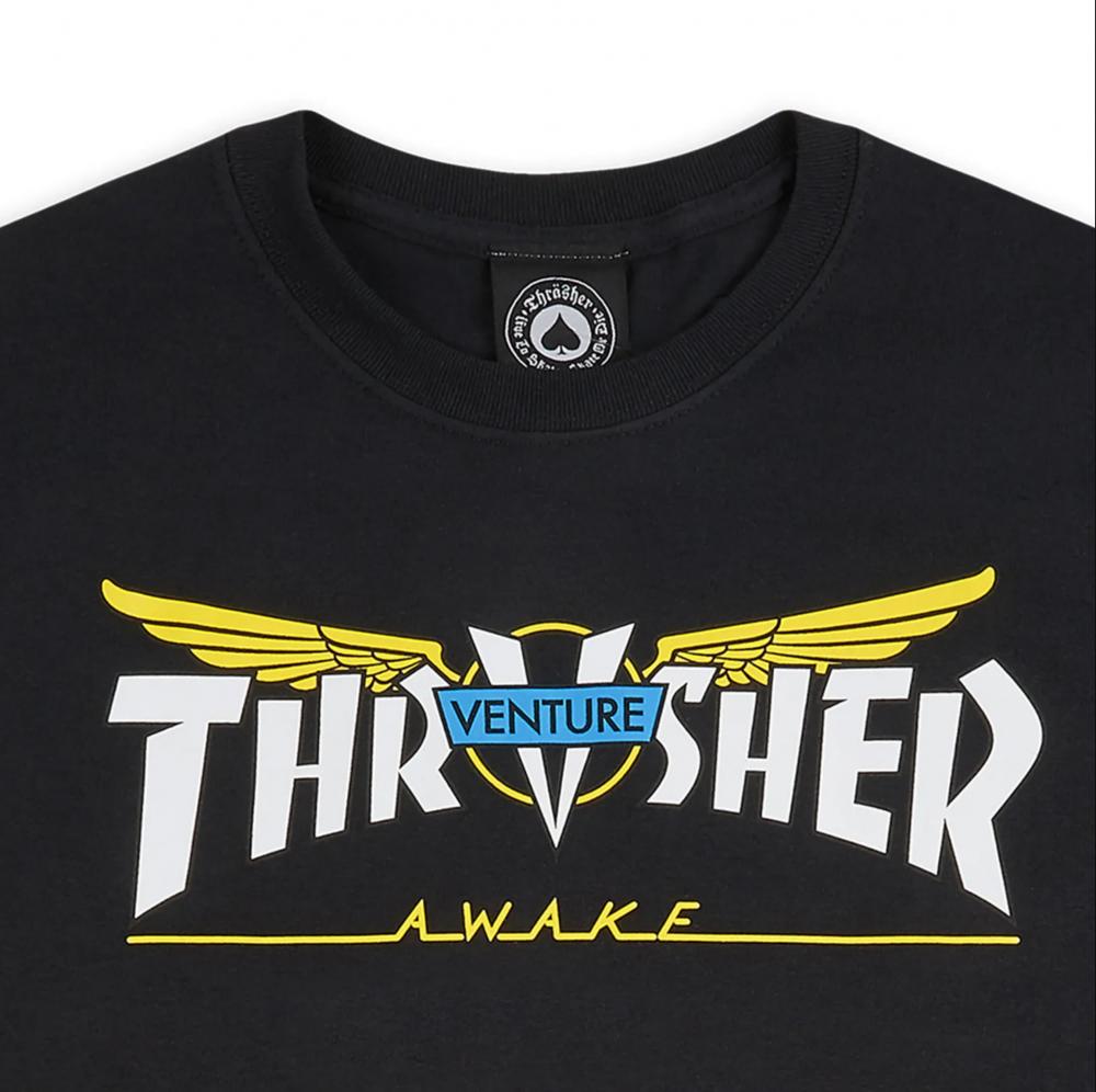Thrasher Venture Collab T-Shirt Black
