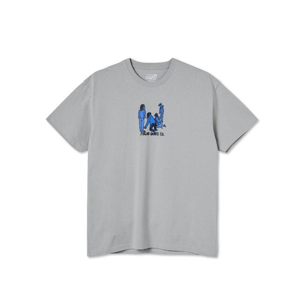 Polar Skate Co. Up To No Good T-Shirt - Silver Grey