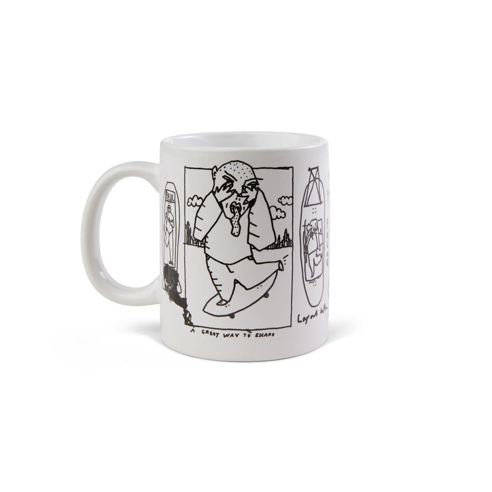 Polar Skate Co. Doodle Mug - White - Aylesbury Skateboards UK