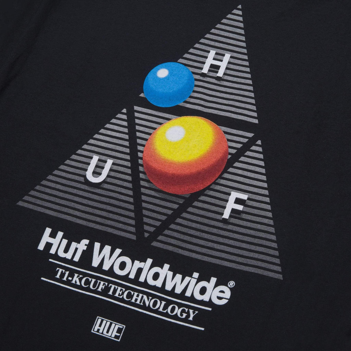 HUF Video Format Triple Triangle T-Shirt - Black