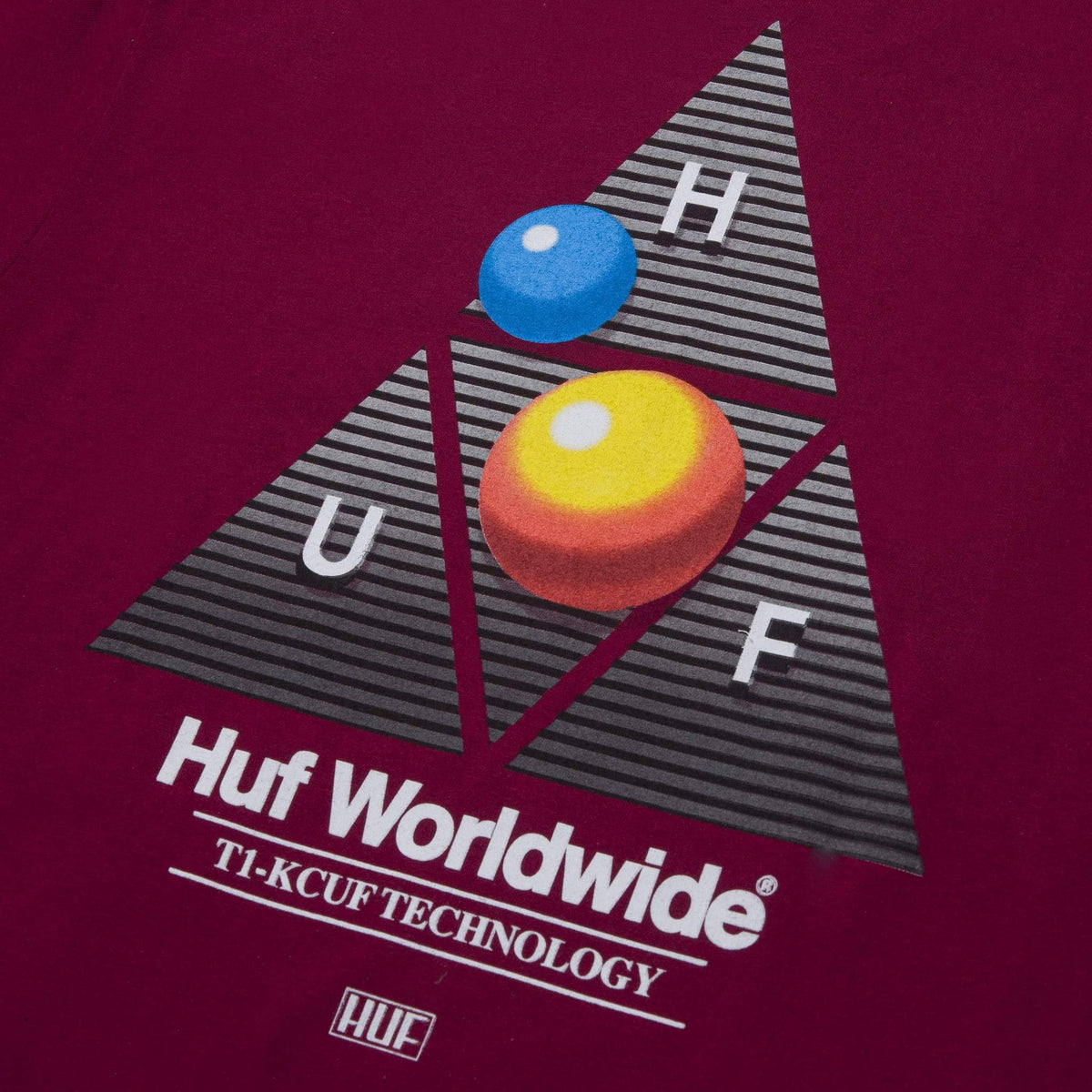 HUF Video Format Triple Triangle T-Shirt - Cardinal Red
