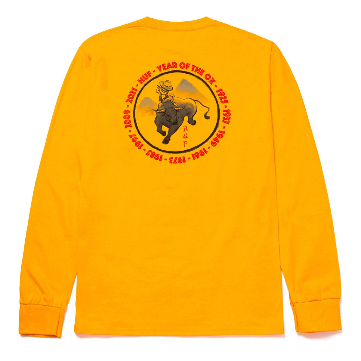 HUF Zen Year of the Ox Longsleeve T-Shirt - Gold