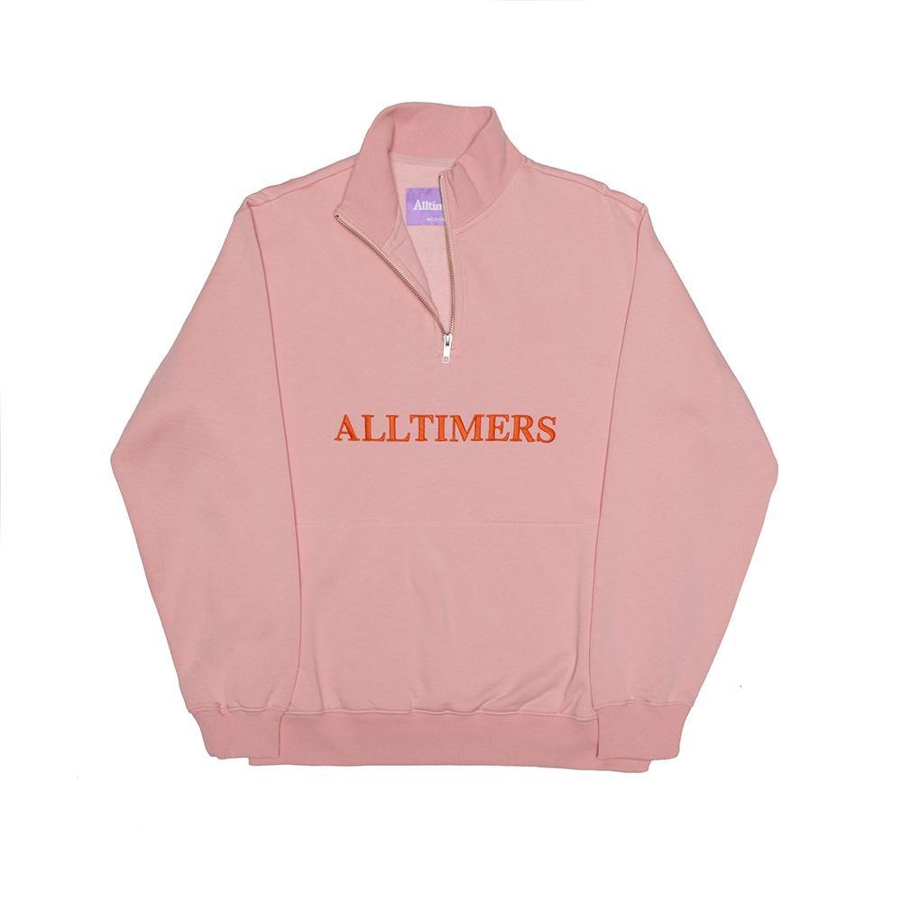 Alltimers Nextel Zip Crewneck - Pink - Aylesbury Skateboards UK