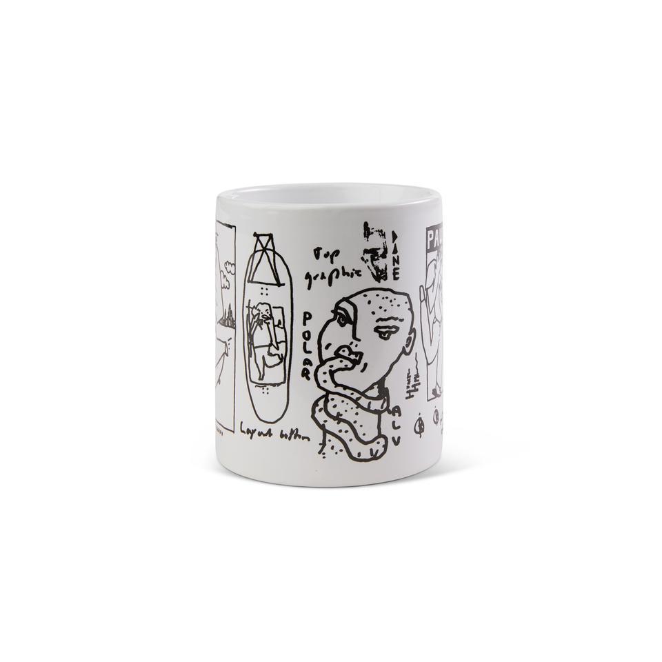 Polar Skate Co. Doodle Mug - White - Aylesbury Skateboards UK