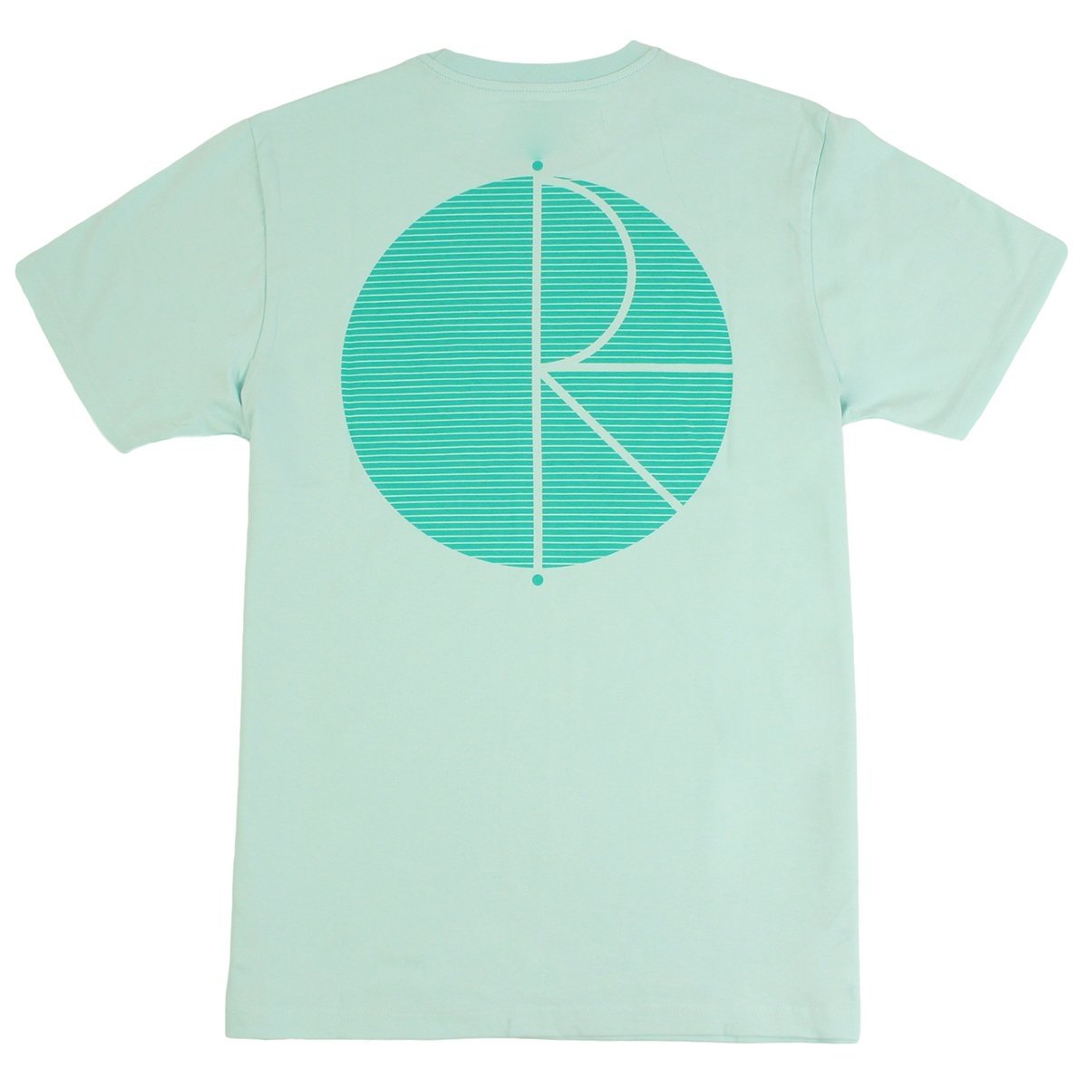 Polar Skate Co. Fill Logo 'Behind The Curtain' T-Shirt - Pastel Mint - Green - Aylesbury Skateboards UK