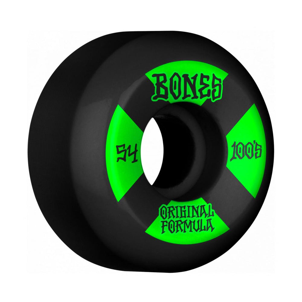 Bones 100's V5 Sidecut Skateboard Wheels - 54mm black