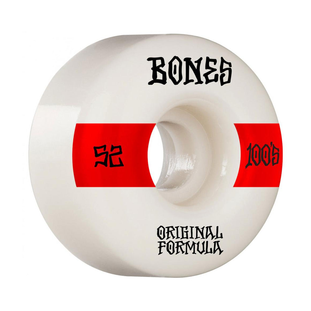 Bones 100's #14 V4 Wide Skateboard Wheels - 52mm 100a
