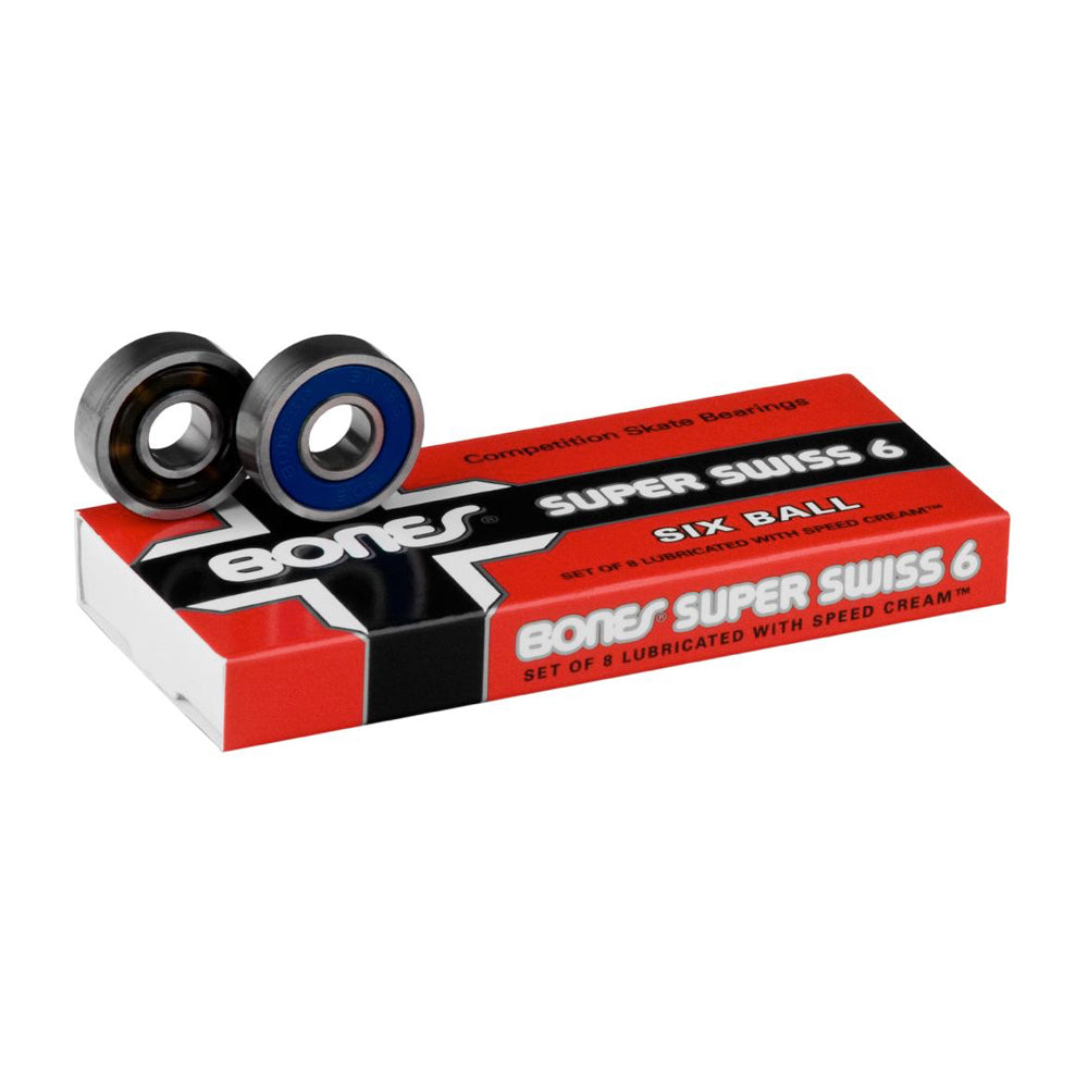 Bones 608 Original 8mm Super Swiss 6 Ball Skateboard Bearings