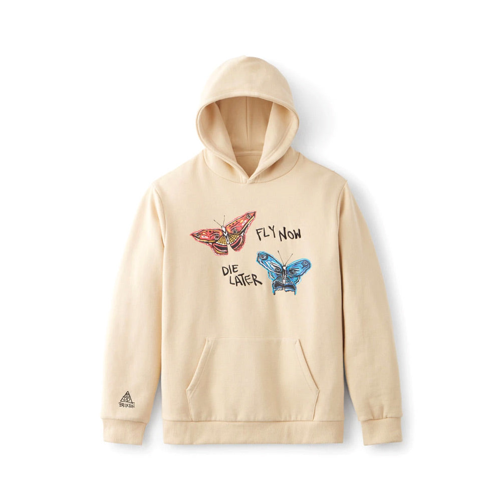 Brixton BB Fly Now Hoodie - Gravel
