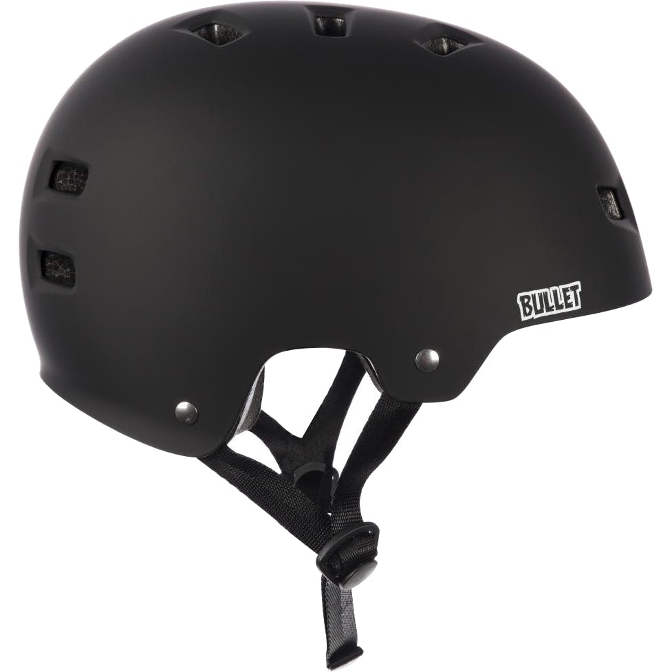 Bullet Deluxe Skateboard Helmet T35 - Matt Black - Aylesbury Skateboards UK