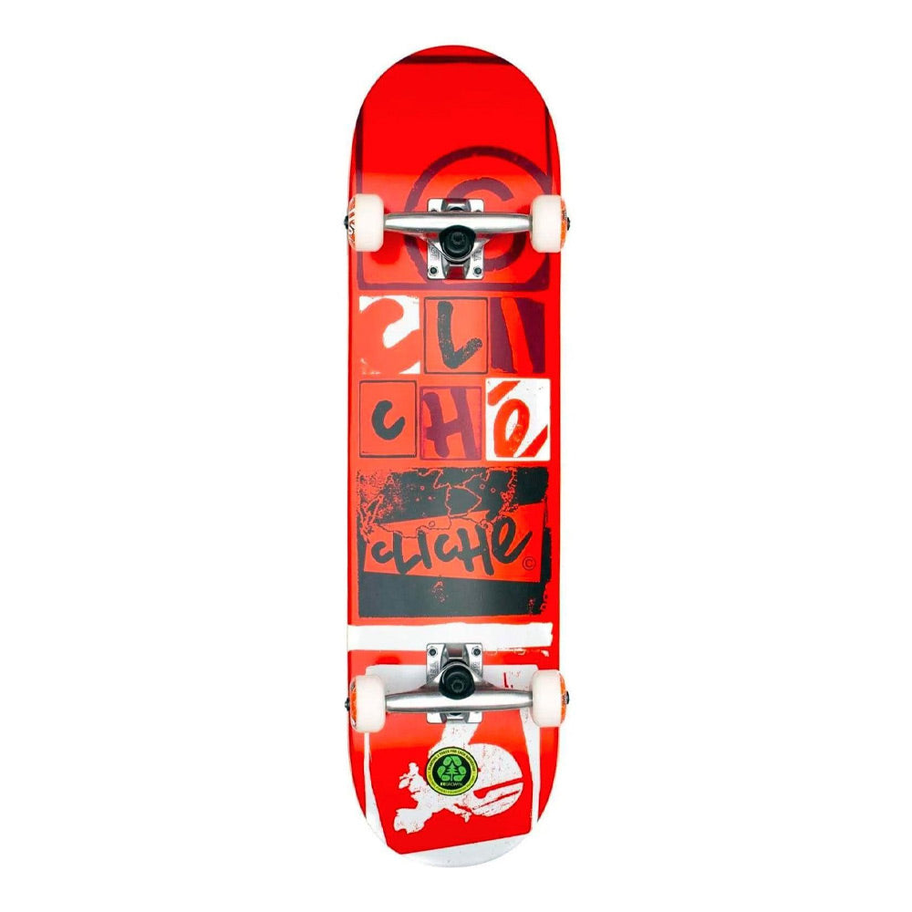 Cliché Letter Press Complete Skateboard - 8"