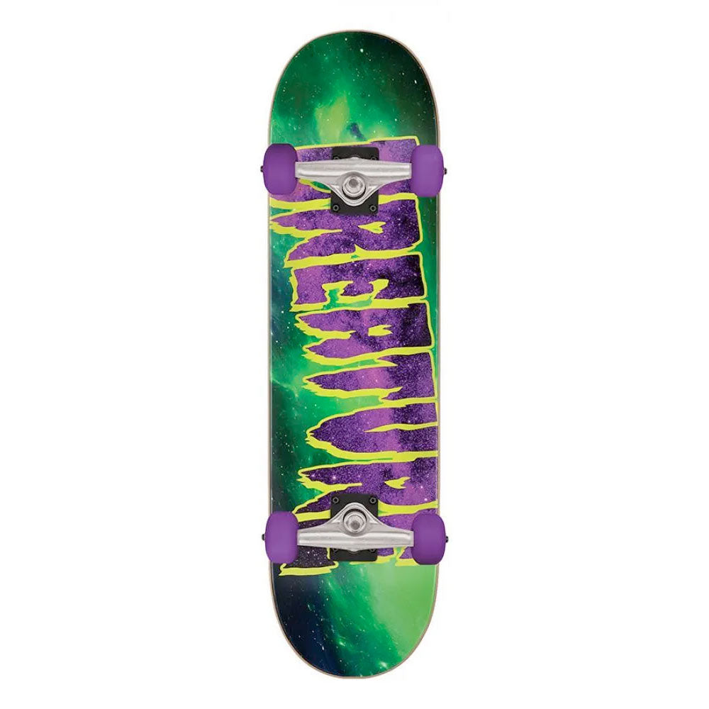 Creature Galaxy Mid Green/Purple Complete Skateboard - 7.8"