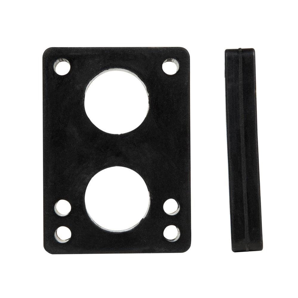 D Street Soft 1-2" Longboard Risers - Black - Aylesbury Skateboards UK