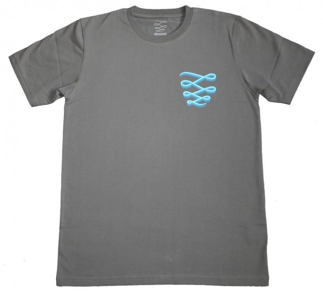 Descent Stencil T-Shirt - Dark Grey - Aylesbury Skateboards UK