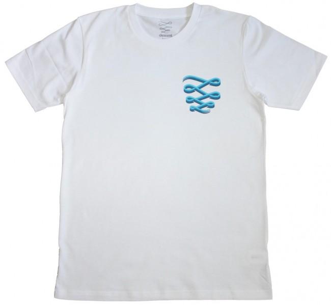 Descent Stencil T-Shirt - White - Aylesbury Skateboards UK