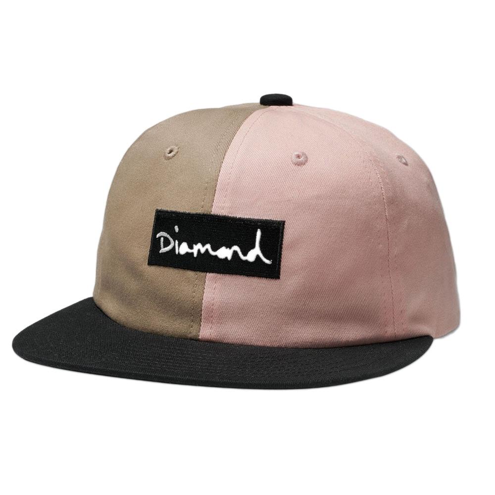 Diamond Supply Co. Split Script Strapback Hat - Pink - Aylesbury Skateboards UK