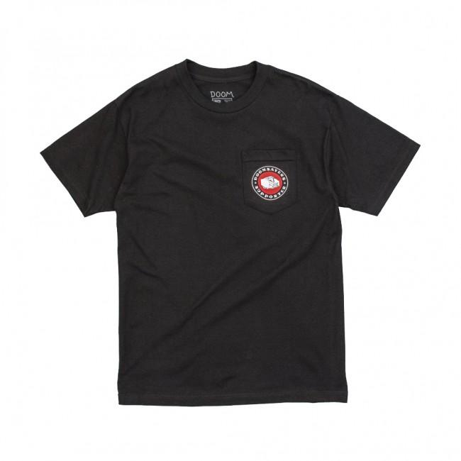Doom Sayers Poker Chip Pocket T-shirt - Black - Aylesbury Skateboards UK