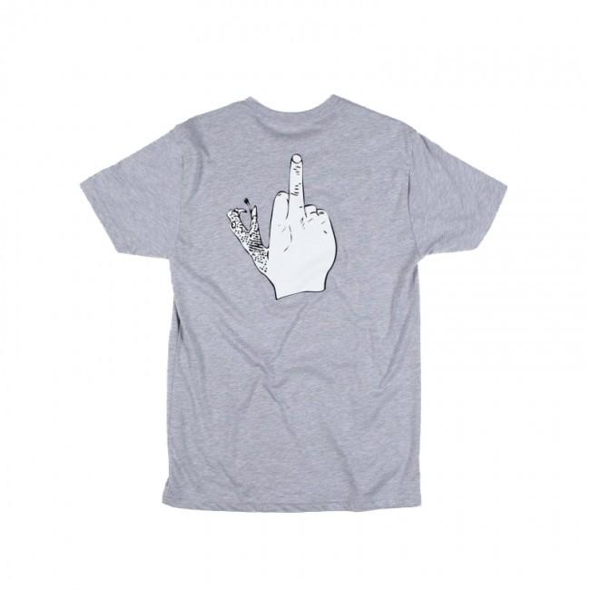 Doom Sayers Up Yours T-Shirt - Grey - Aylesbury Skateboards UK