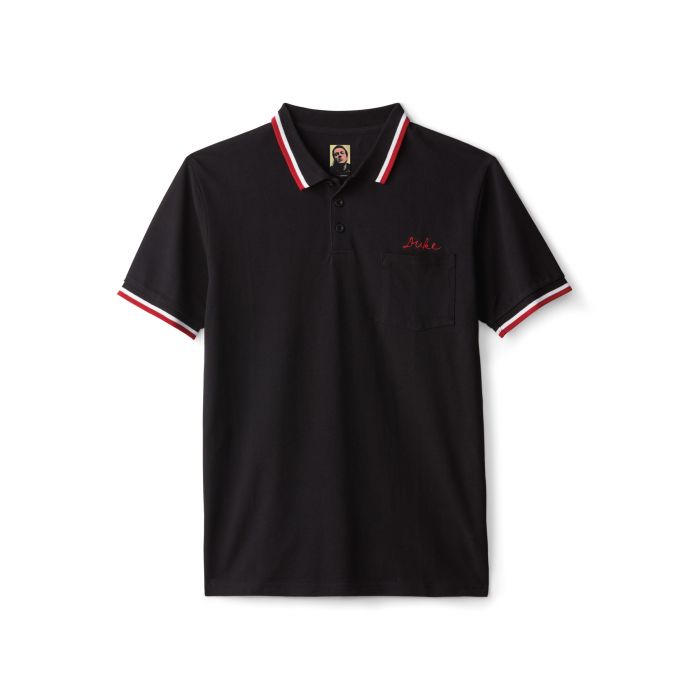 Brixton Strummer Polo Knit T-Shirt - Black