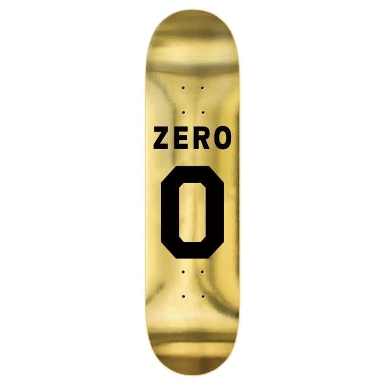 Zero Numero Gold Foil Skateboard Deck - 8.375"
