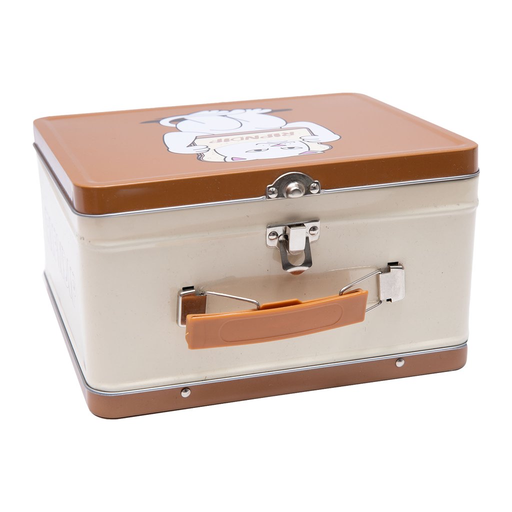 Rip N Dip Gluten Free Tin Lunch Box - Brown