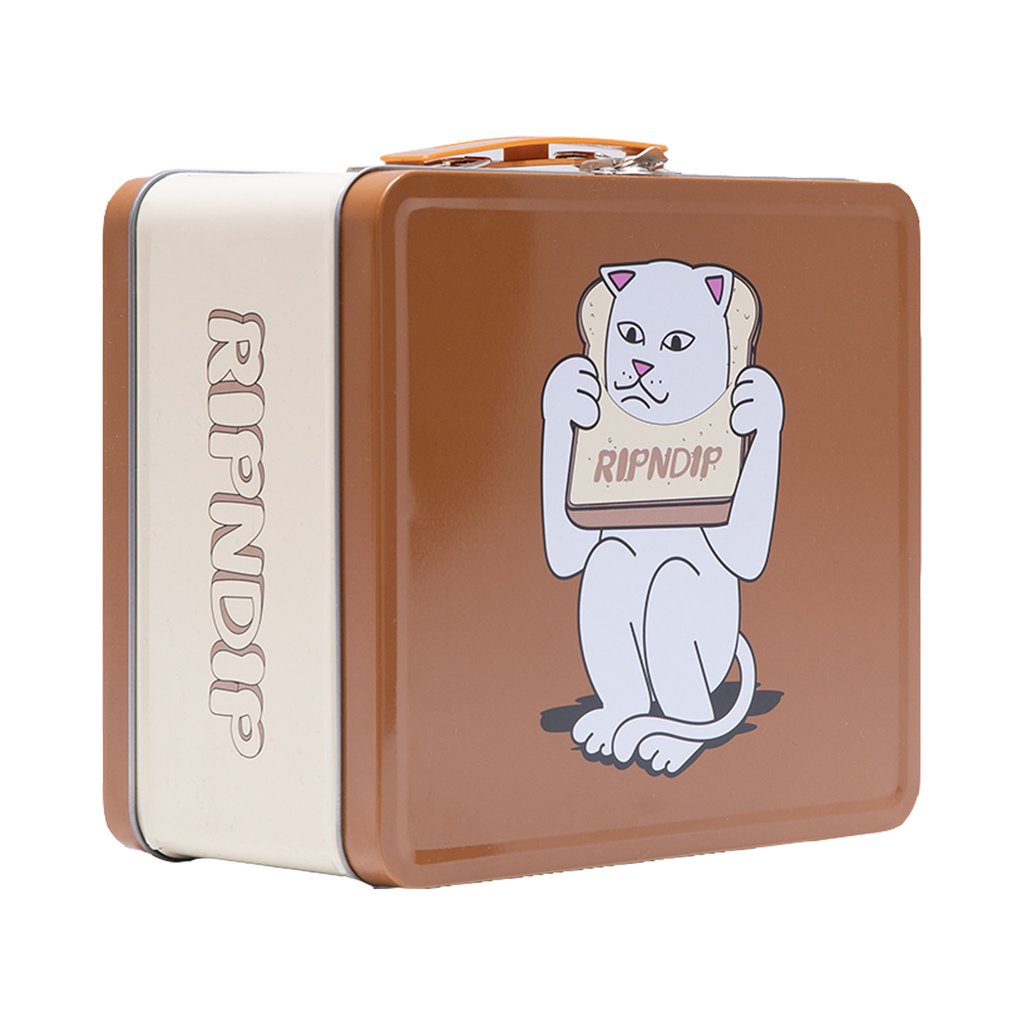 Rip N Dip Gluten Free Tin Lunch Box - Brown