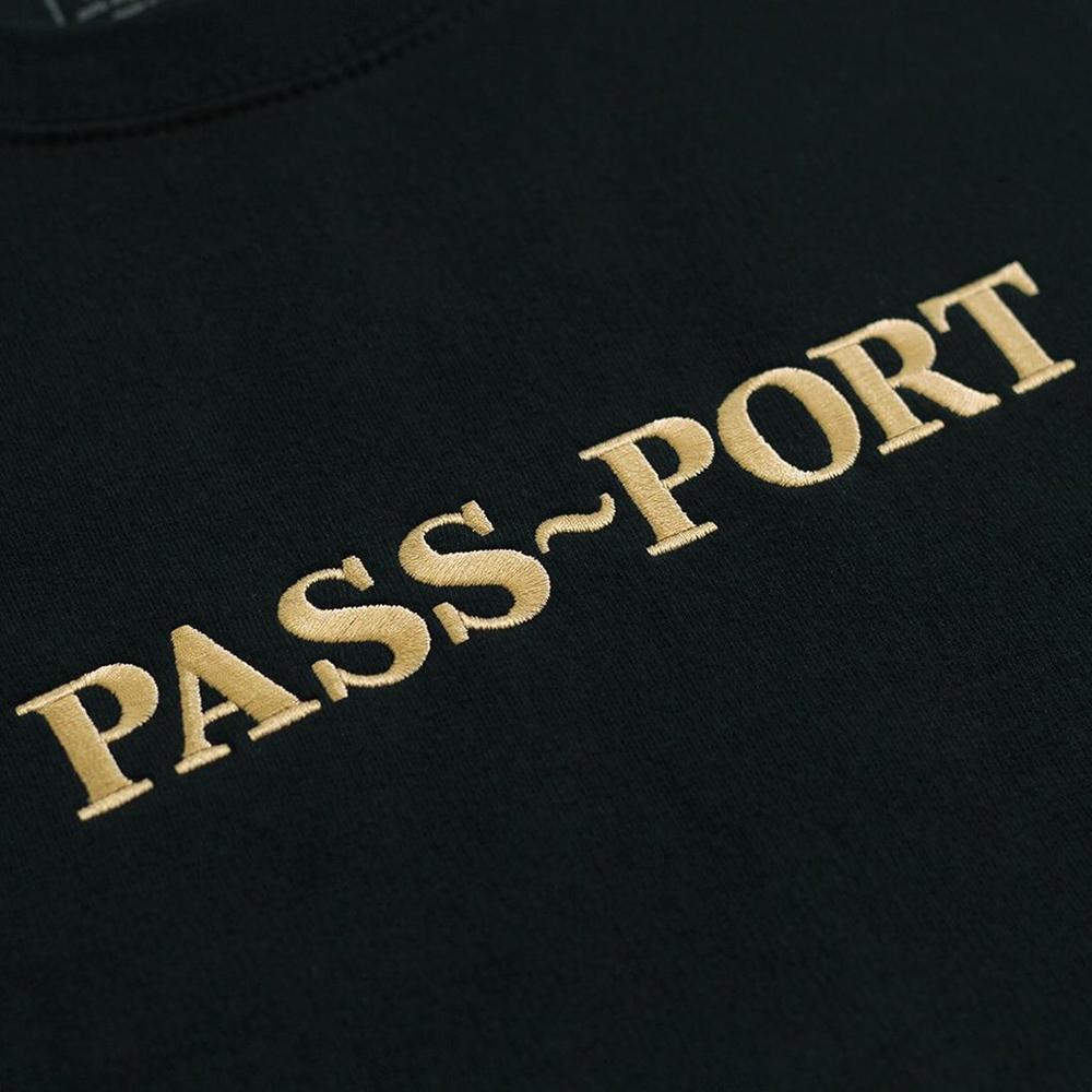 Pass~Port Official Ebroidery Sweater - Black - Aylesbury Skateboards UK