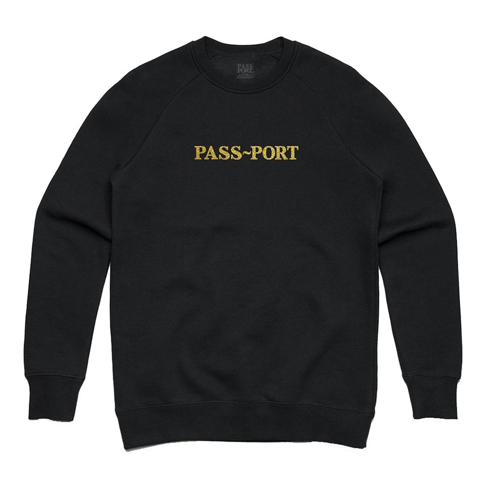 Pass~Port Official Ebroidery Sweater - Black - Aylesbury Skateboards UK