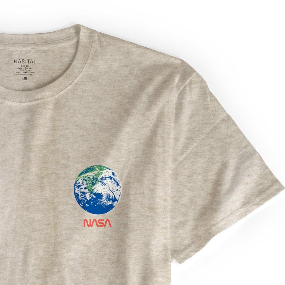 Habitat x NASA Earth Observer T-Shirt - Tan Heather - Aylesbury Skateboards UK