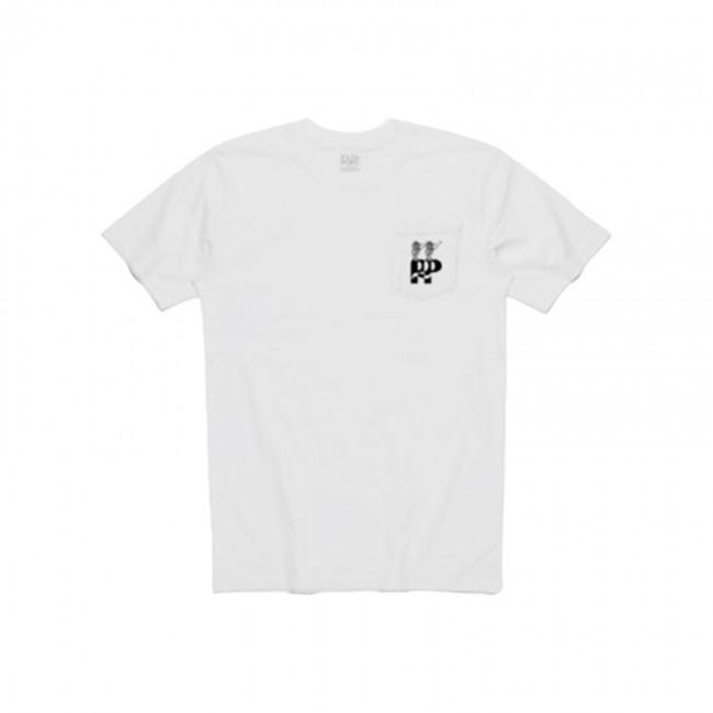 Passport Hail Pocket T-Shirt - White - Aylesbury Skateboards UK