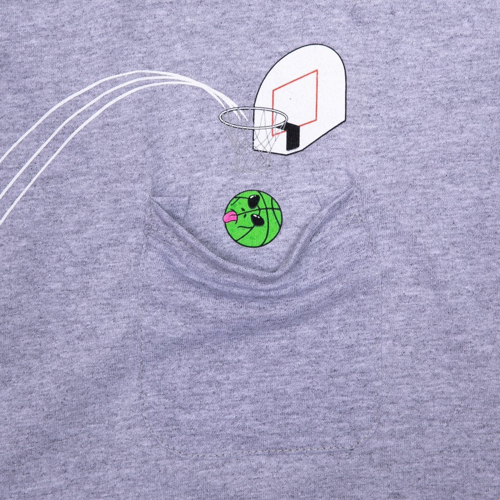 Rip N Dip Hoops Pocket T-Shirt - Heather Grey