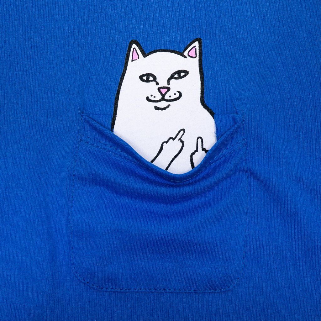 Rip N Dip Lord Nermal Pocket T-Shirt - Royal Blue