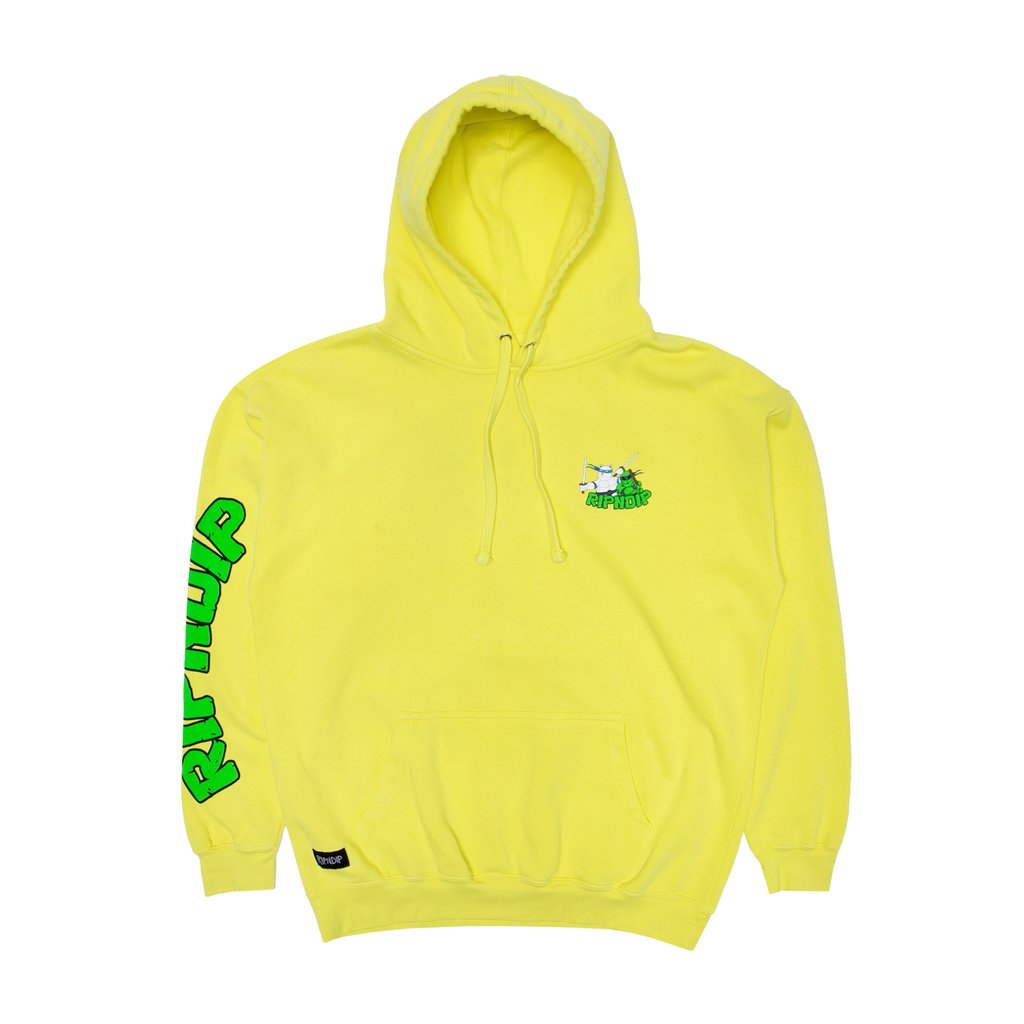 Rip N Dip Teenage Mutant Hoodie Neon Green Aylesbury Skateboards