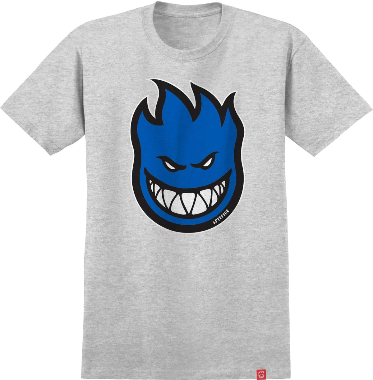 Spitfire Bighead Fill T-Shirt - Athletic Heather/Blue
