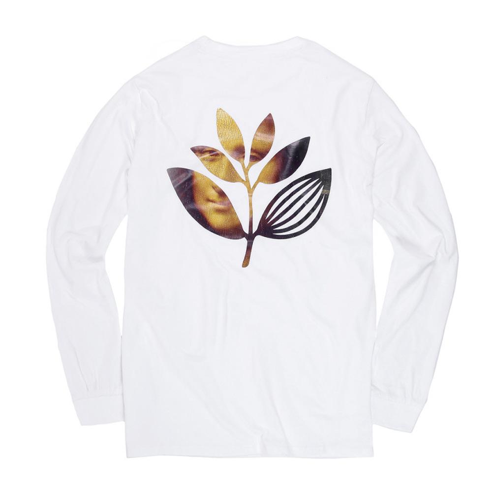 Magenta Da Vinci Longsleeve T-Shirt - White - Aylesbury Skateboards UK