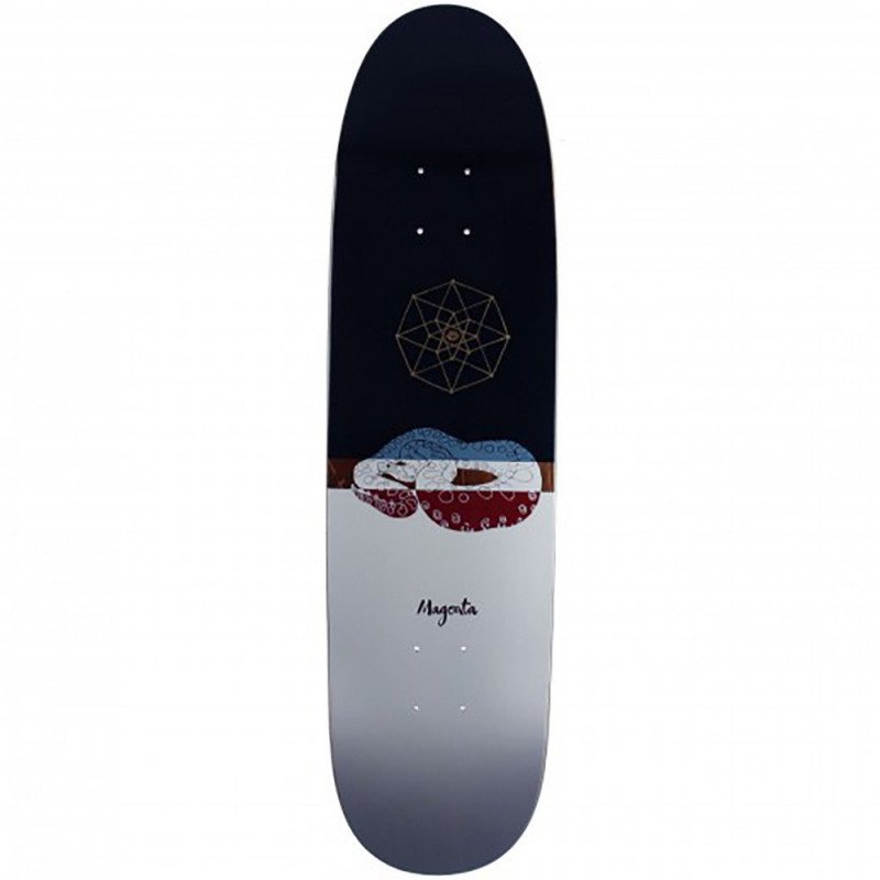 Magenta Sacred Snake 90's Shape Skateboard Deck - 8.125"