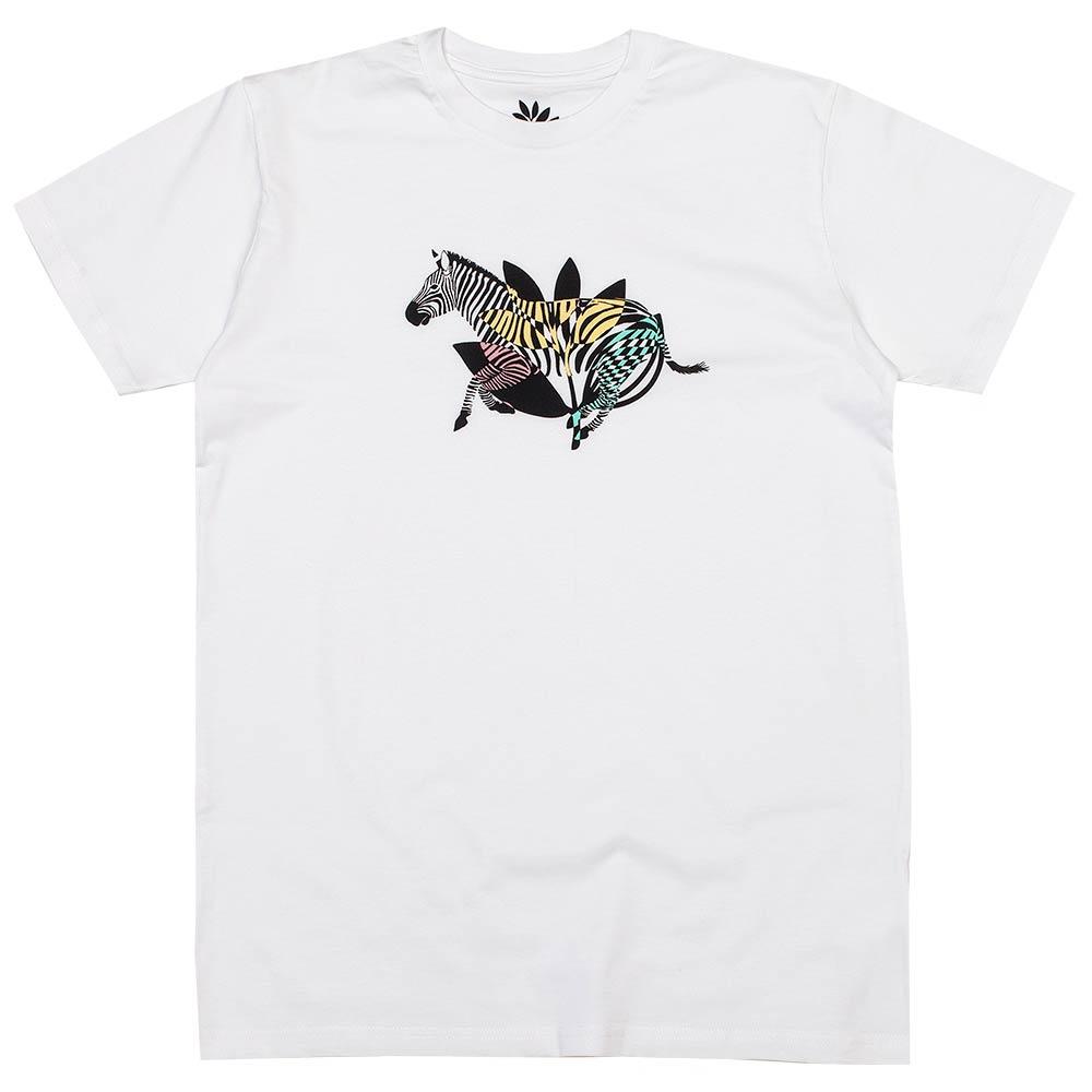 Magenta Zebra T-Shirt - White - Aylesbury Skateboards UK