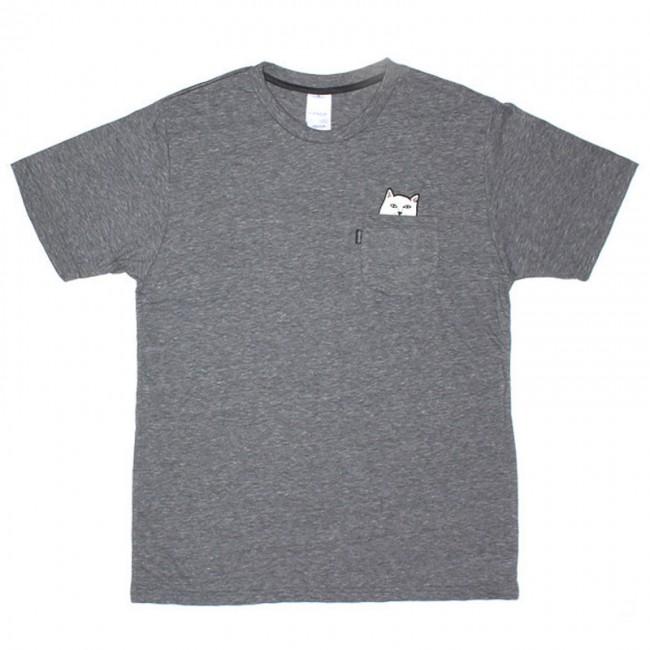 Rip N Dip Lord Nermal Pocket T-Shirt - Heather Grey - Aylesbury Skateboards UK