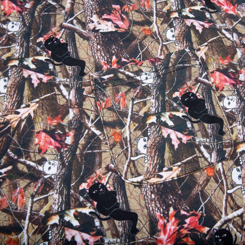 Rip N Dip Nerm &amp; Jerm Tree Camo Pocket T-Shirt - Multi - Aylesbury Skateboards UK