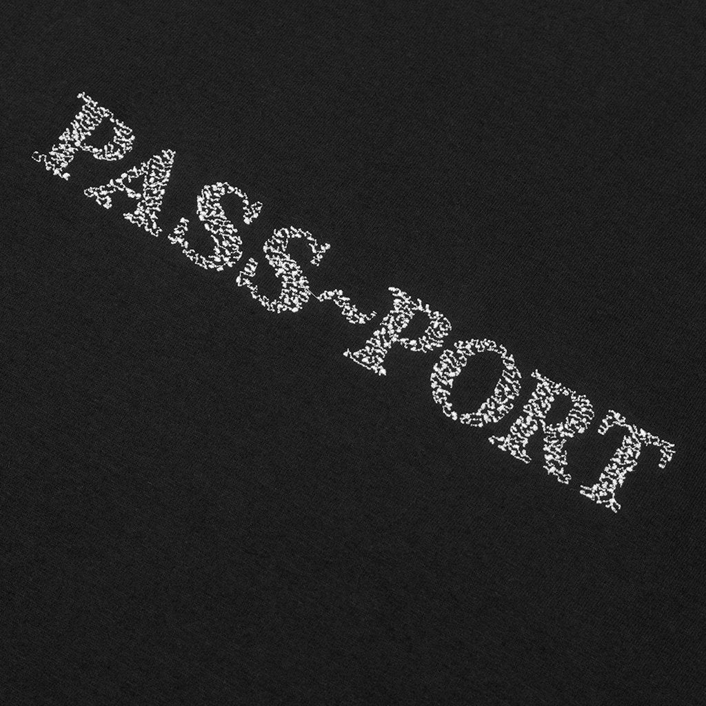 Pass~Port Official Sweaty Embroidery Long Sleeve T-Shirt - Black - Aylesbury Skateboards UK