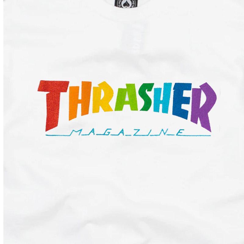 Thrasher Rainbow Mag T-Shirt - White