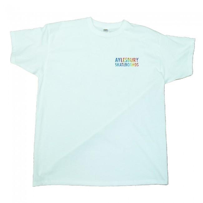 Aylesbury Skateboards Tie Dye Duck Shop T-Shirt - White - Aylesbury Skateboards UK